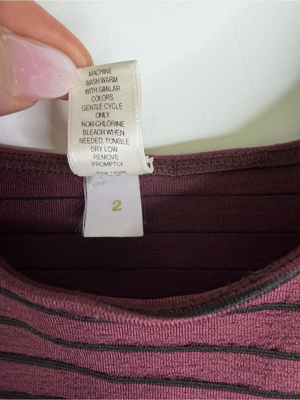 Victoria's Secret Y2K Burgundy and Black Striped One-Piece Thong Bodysuit. Sz M